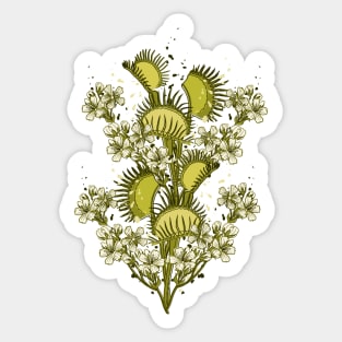 Venus Flytrap-Monochromatic Sticker